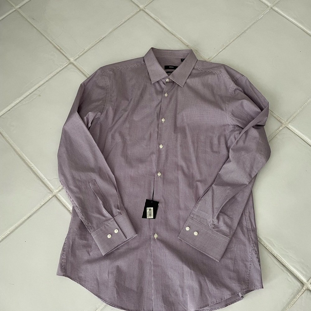 Hugo Boss Purple Dress Shirt